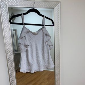 Off the shoulder satin blouse